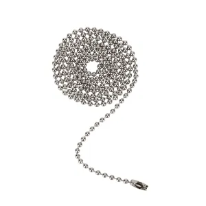 # 21304 3 Feet Beaded Pull Chain with Connector in Brushed Pewter