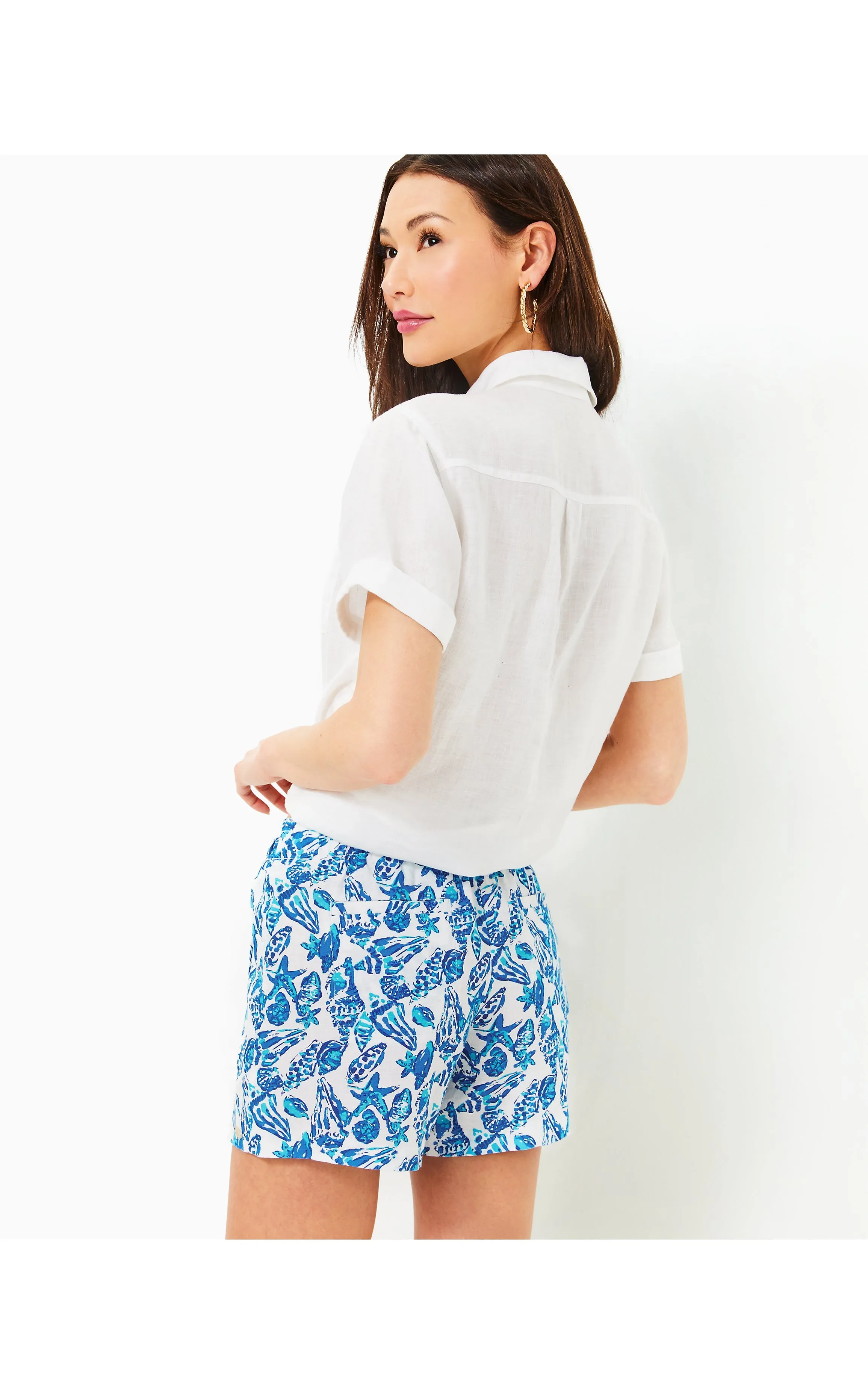 4" Lilo Linen Short Shell Collector