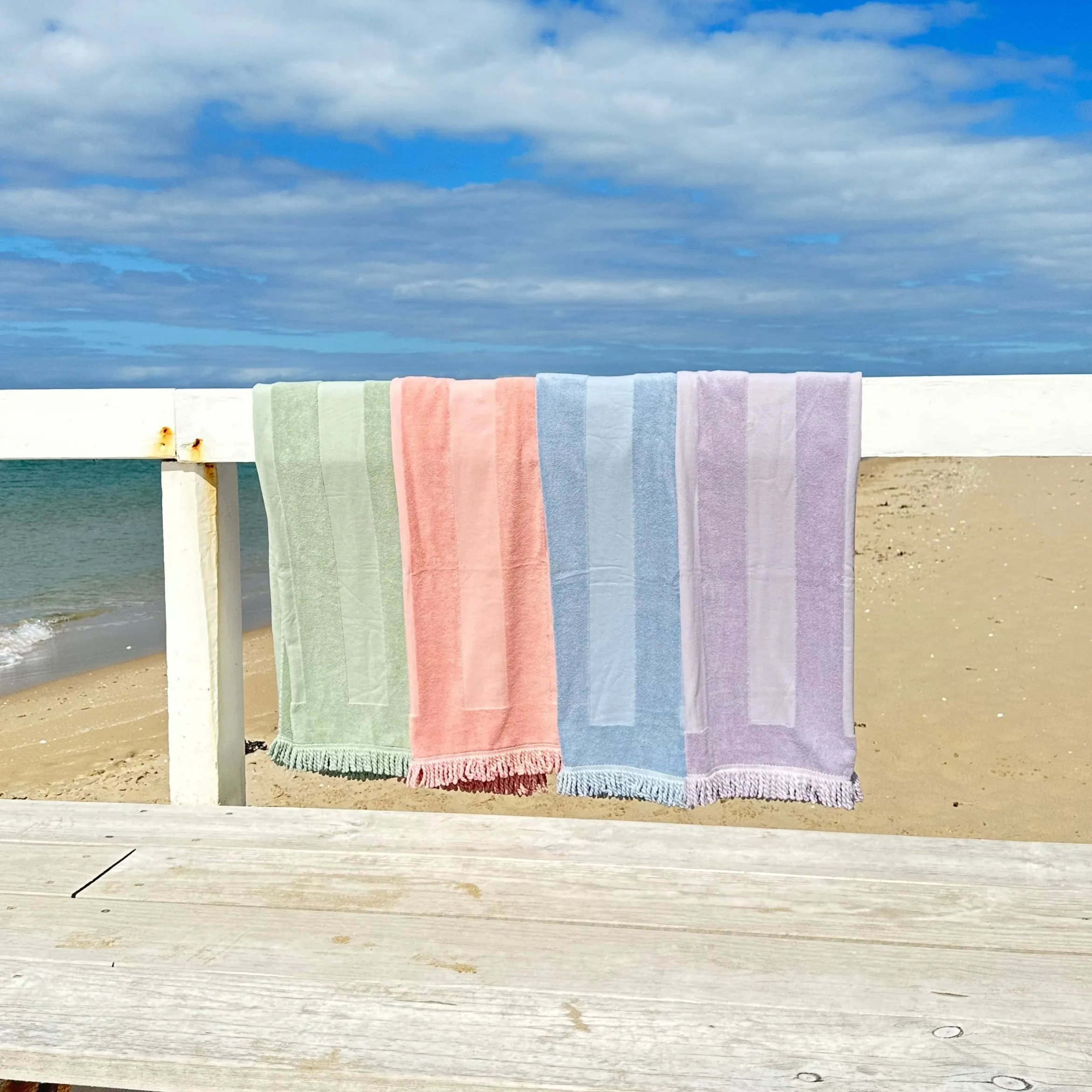 Beach Towel & Silicone Sand Toy Combo