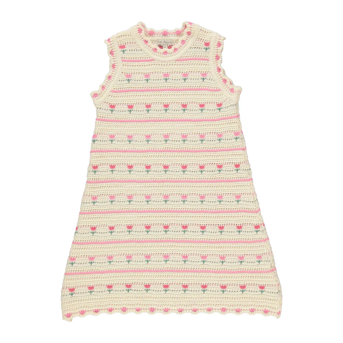 BEBE ORGANIC~ Paloma tulip crochet dress