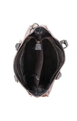 Bruna Teak Rustic Black Rustic Handbag