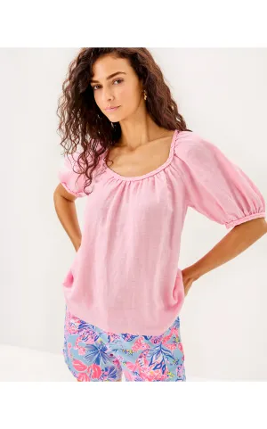 Calais Short Sleeve Top Conch Shell Pink