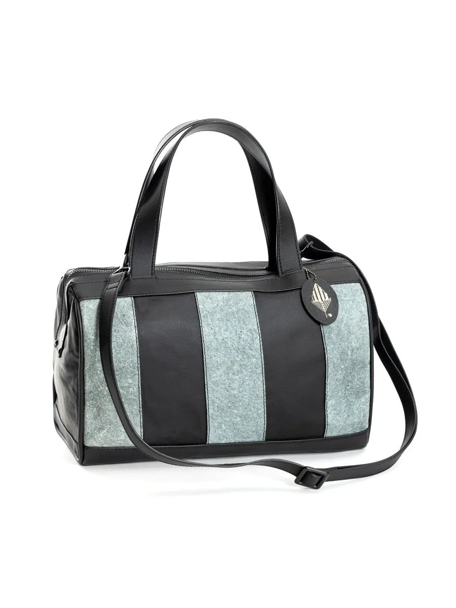 Chloris (Black & Dark Grey) | Women's Bag Made with Apple & Coconut Leather