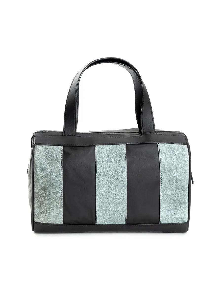 Chloris (Black & Dark Grey) | Women's Bag Made with Apple & Coconut Leather