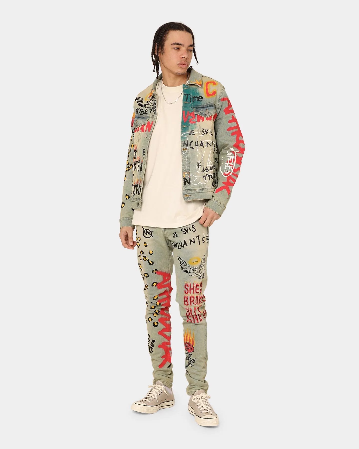 Lifted Anchors Detention Denim Jacket Blue