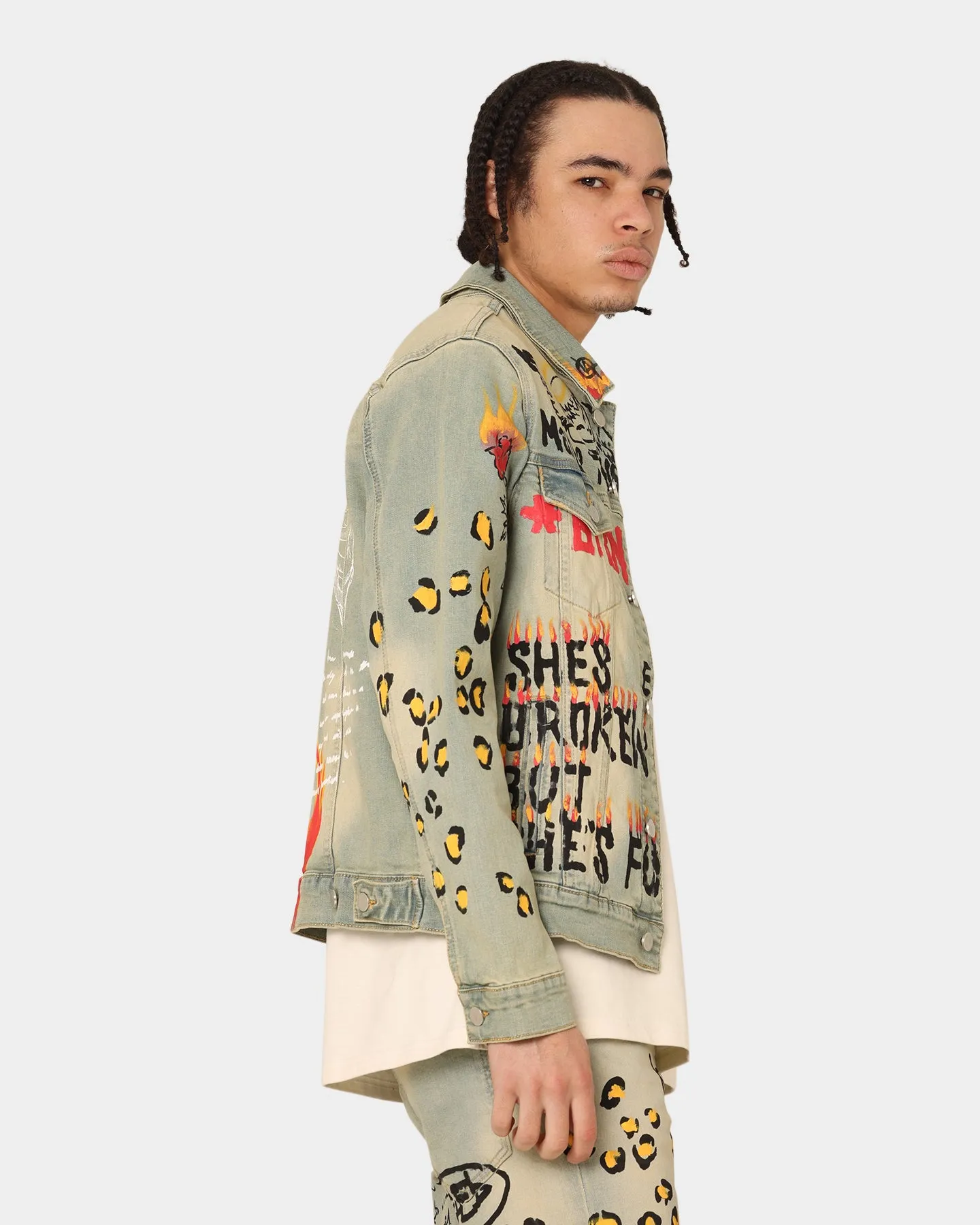 Lifted Anchors Detention Denim Jacket Blue