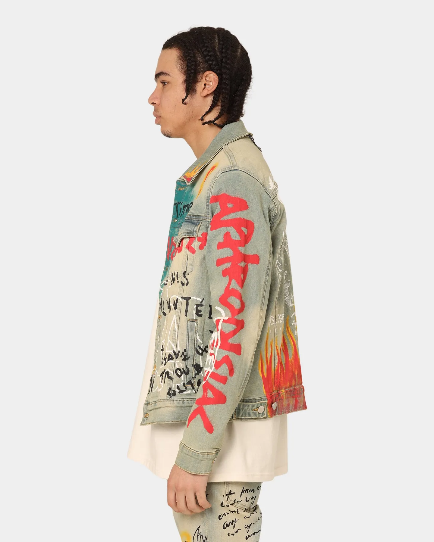Lifted Anchors Detention Denim Jacket Blue