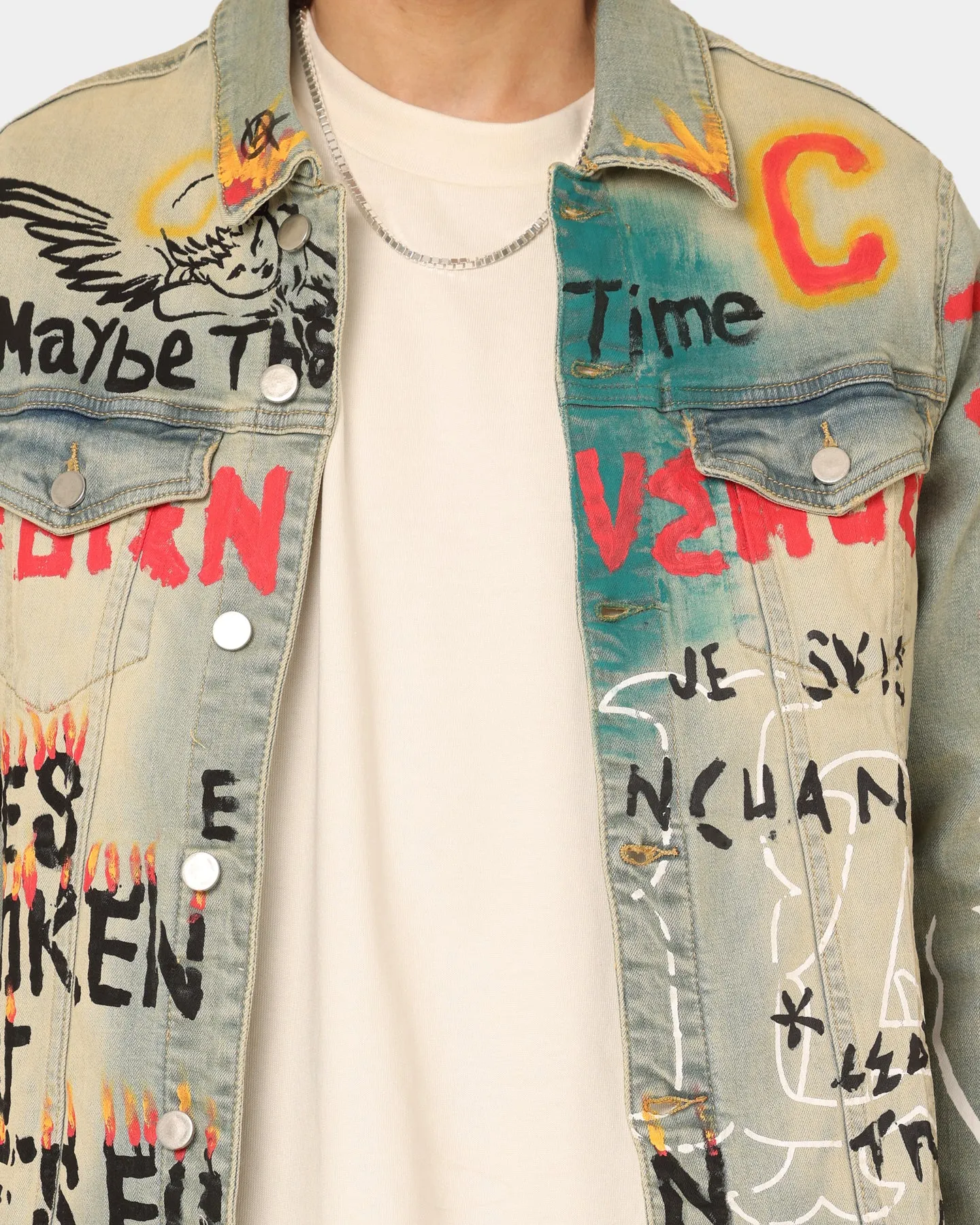 Lifted Anchors Detention Denim Jacket Blue