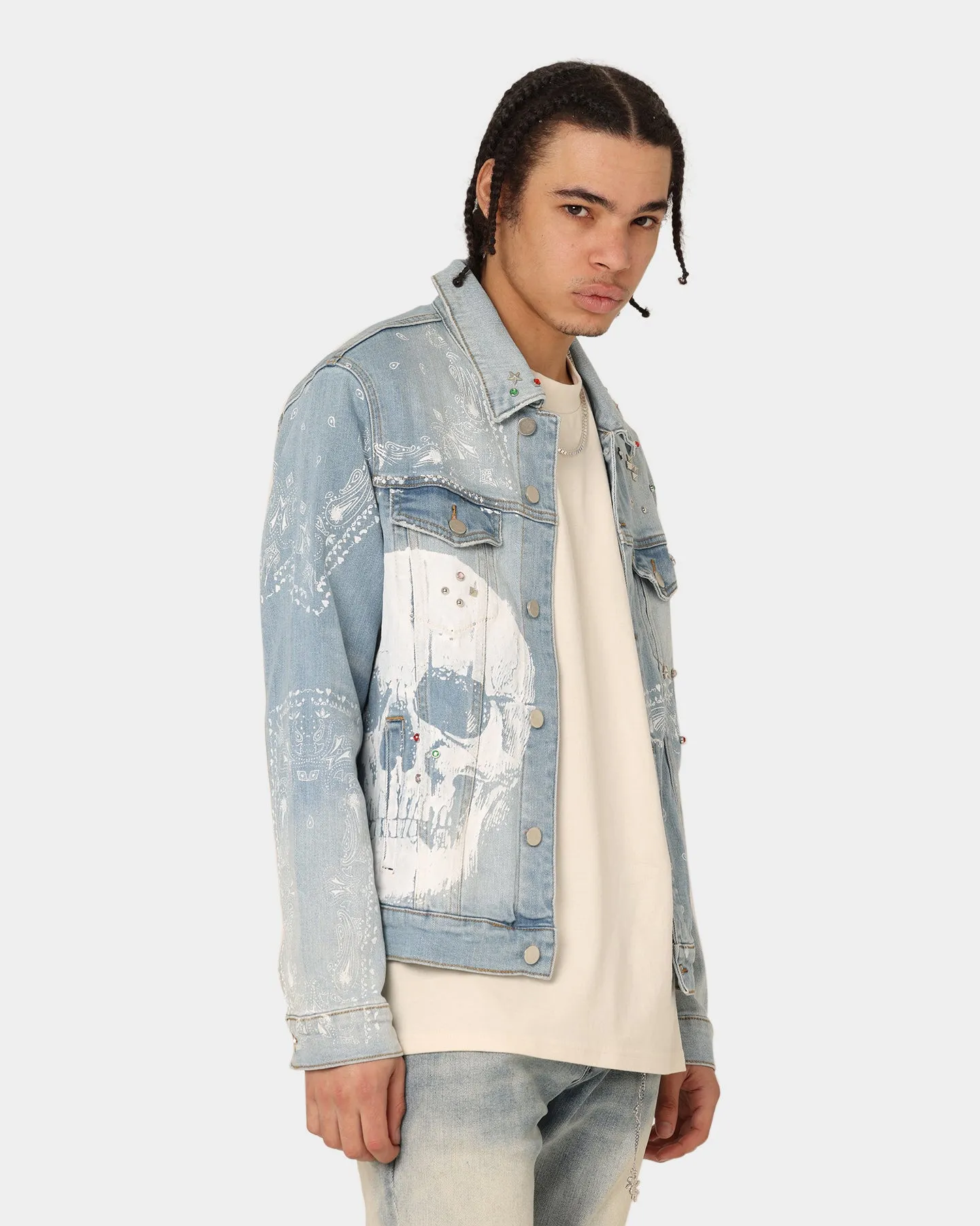 Lifted Anchors Kingdom Denim Jacket Blue