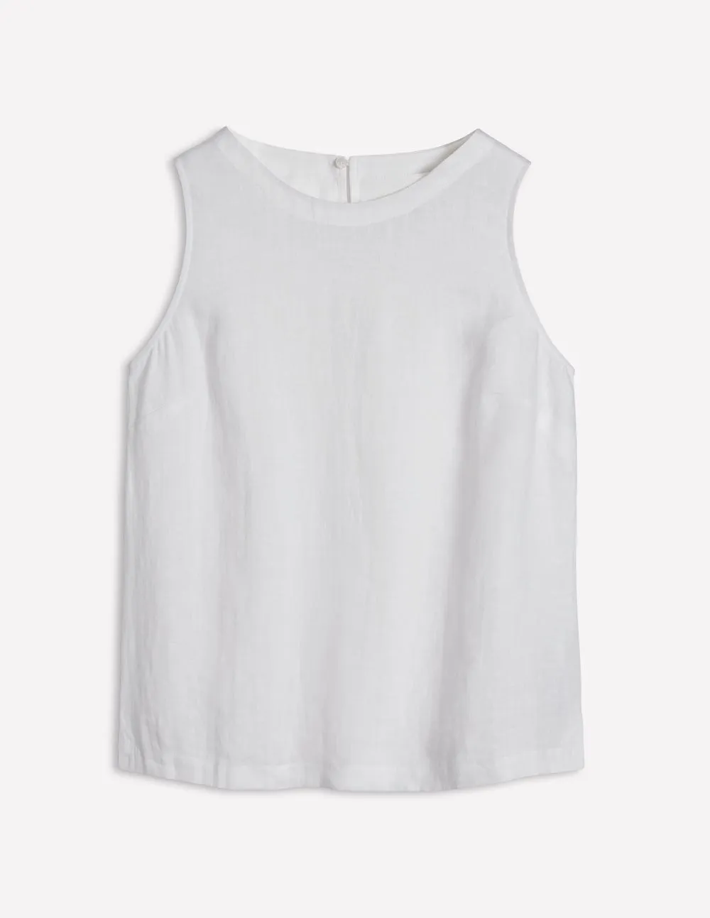 Linen Shell Top-White