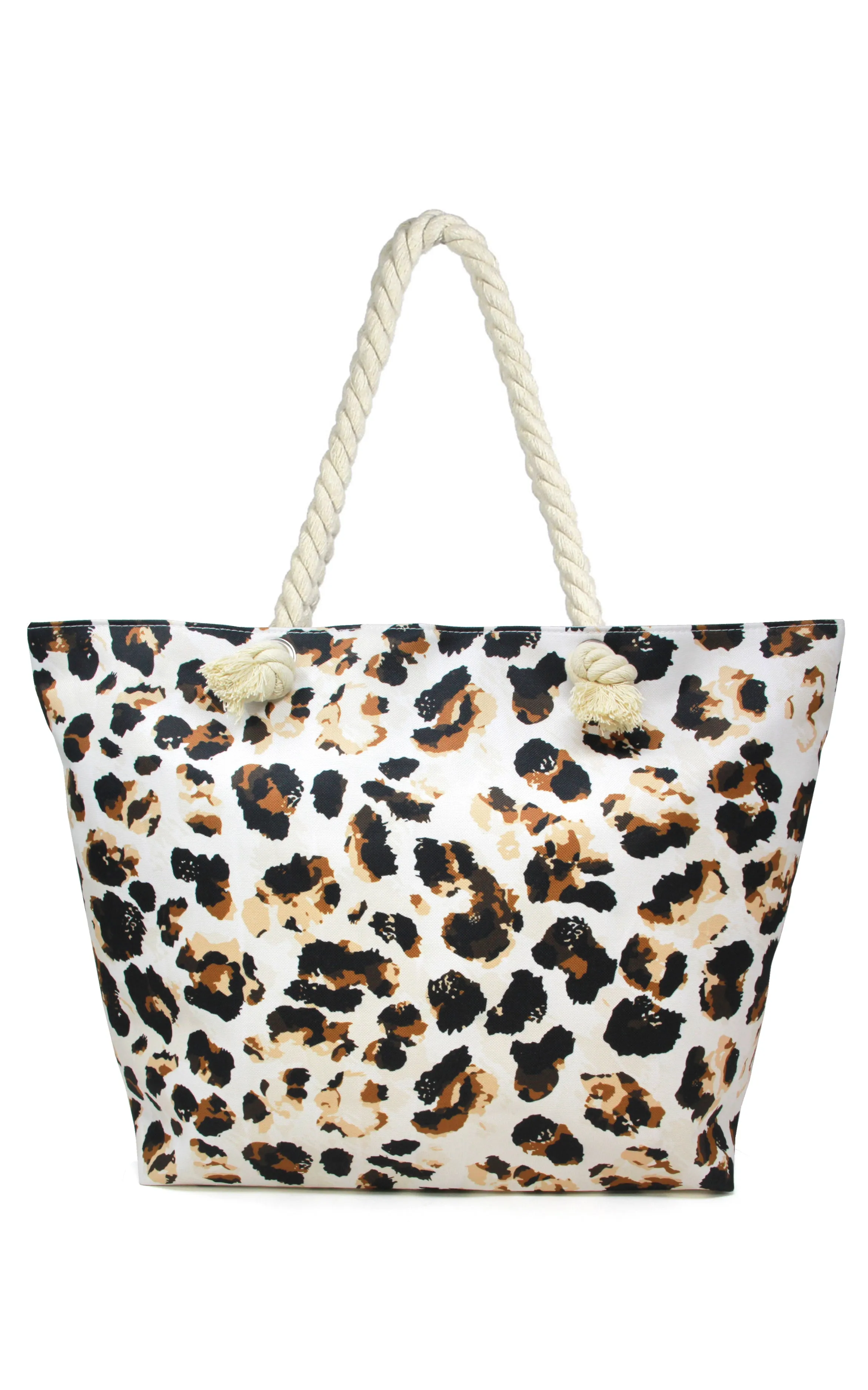 LOA341 Leopard Printed Beach Bag
