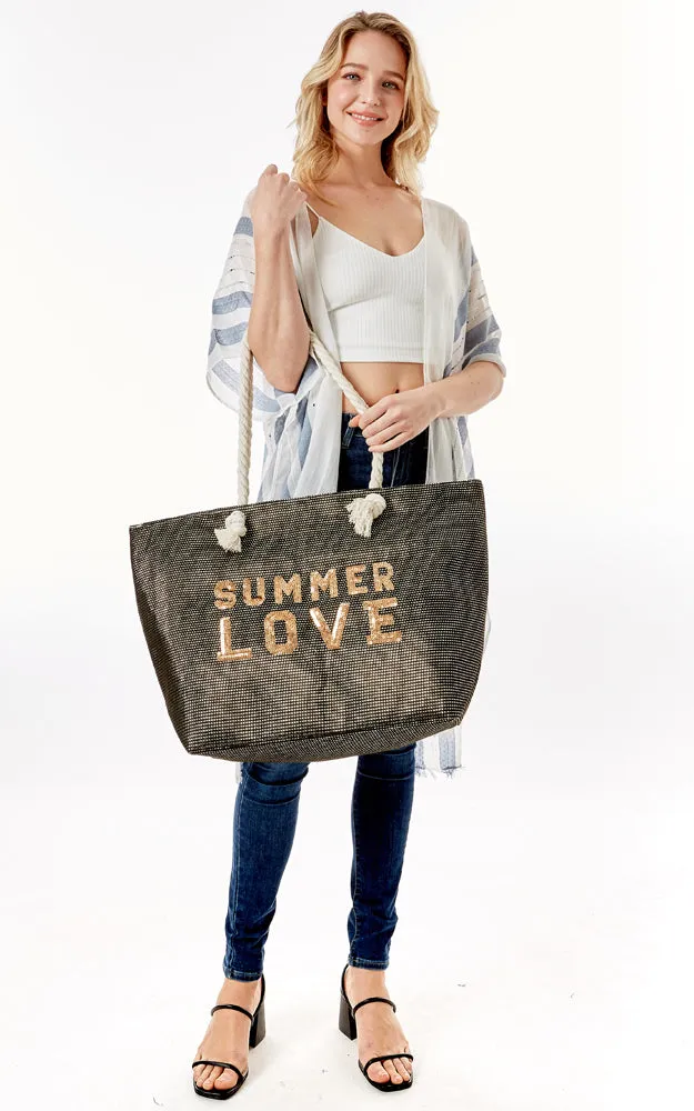 LOA375 Glitz 'Summer Love' Beach Bag