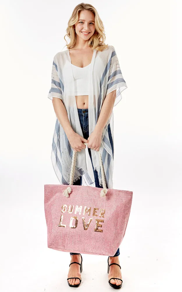 LOA375 Glitz 'Summer Love' Beach Bag