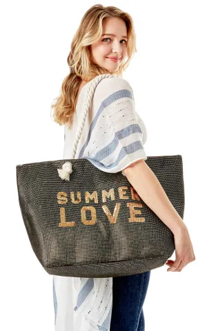 LOA375 Glitz 'Summer Love' Beach Bag