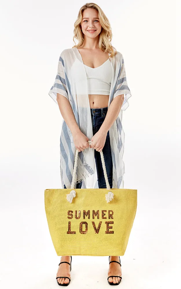 LOA375 Glitz 'Summer Love' Beach Bag