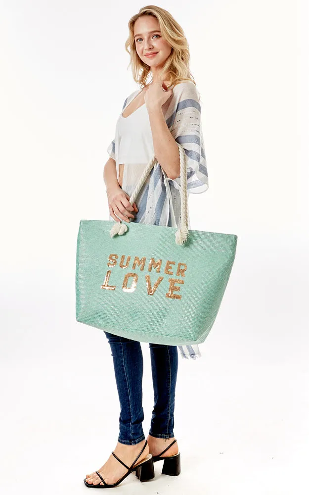 LOA375 Glitz 'Summer Love' Beach Bag