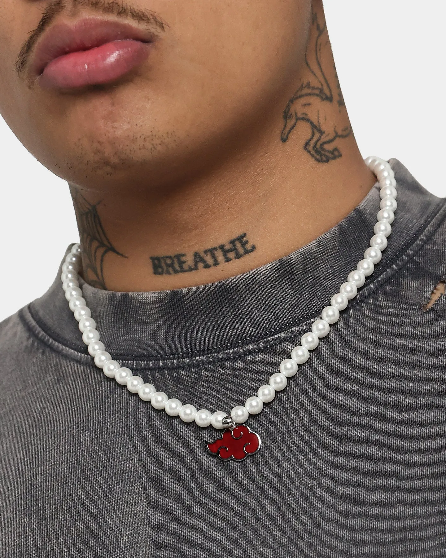 Loiter X Naruto Akatsuki Pearl Chain Red/White