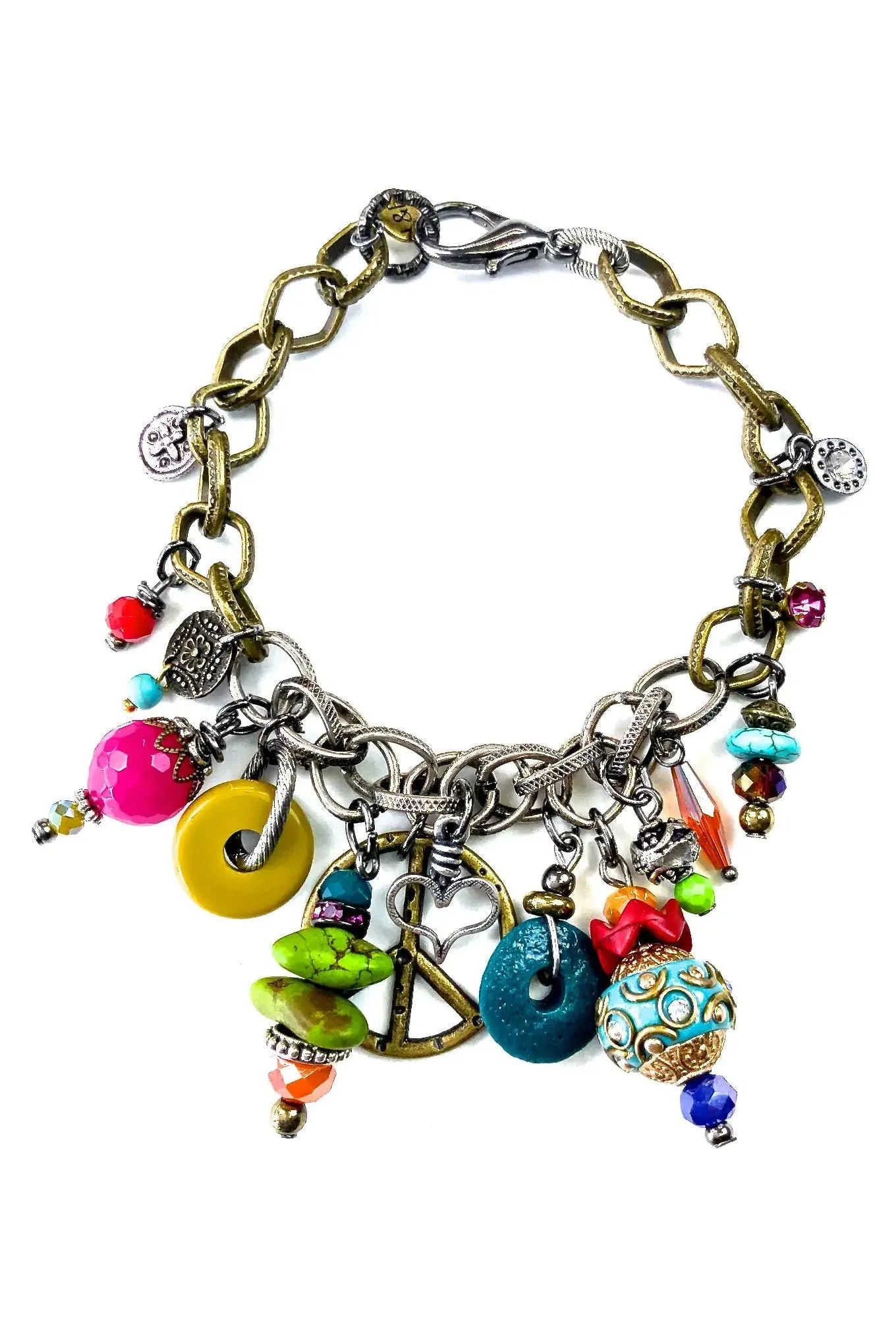 Lost And Found Love Shack Mixed Chain Bracelet With Trinkets