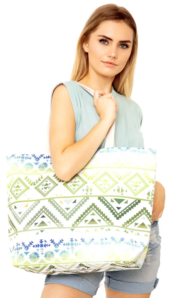 MB0122 Colorful Tribal Pattern Tote Bag