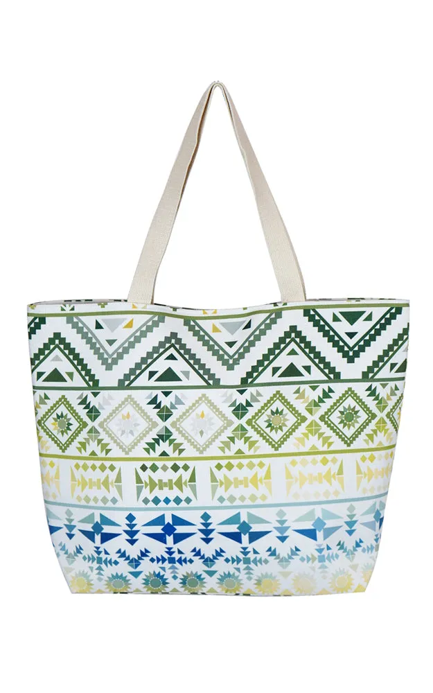 MB0122 Colorful Tribal Pattern Tote Bag