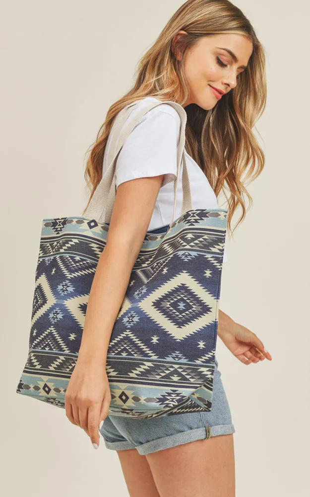 MB0140 Colorful Tribal Pattern Tote Bag