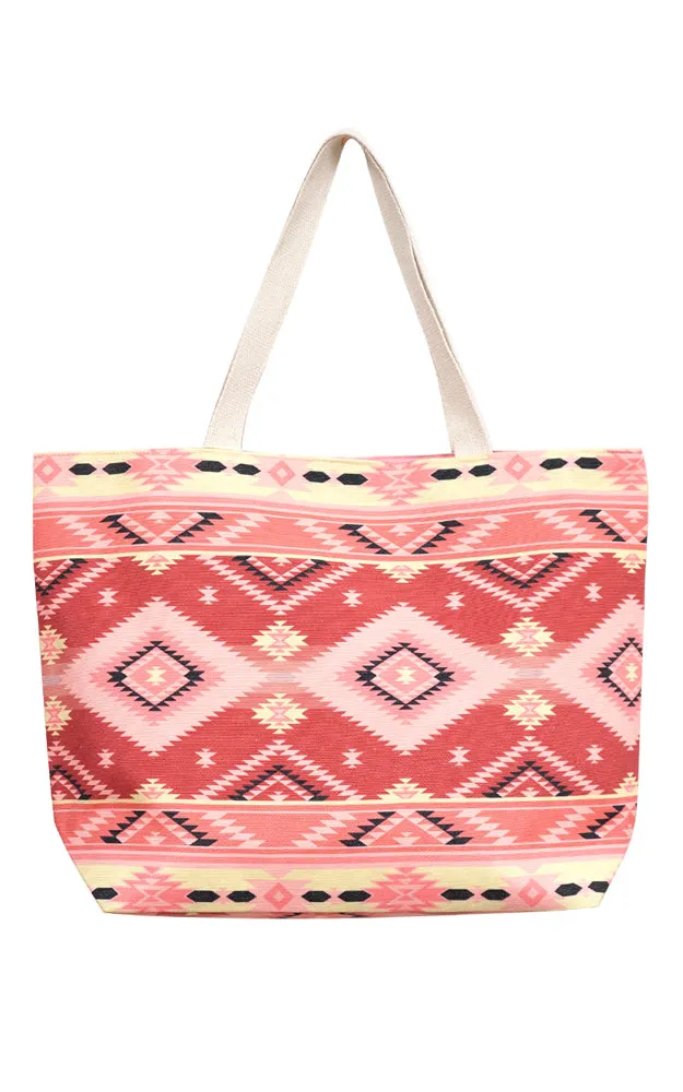 MB0140 Colorful Tribal Pattern Tote Bag