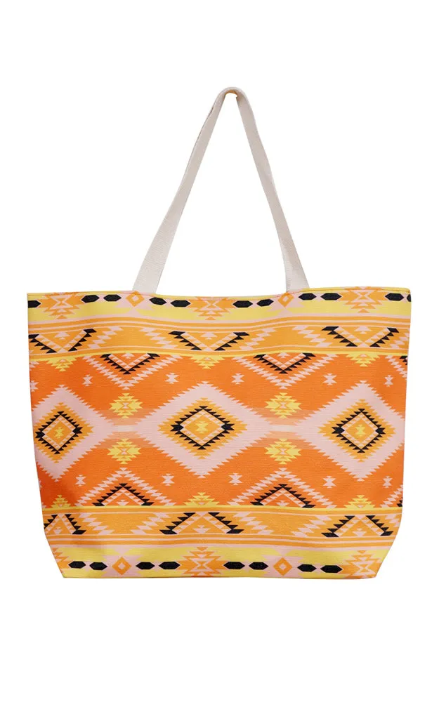 MB0140 Colorful Tribal Pattern Tote Bag