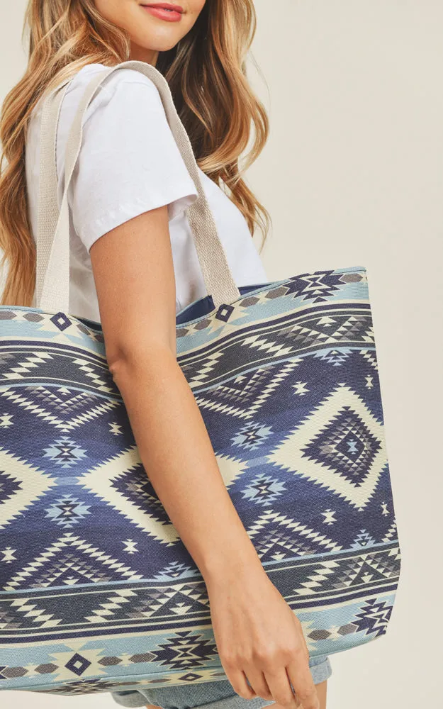 MB0140 Colorful Tribal Pattern Tote Bag