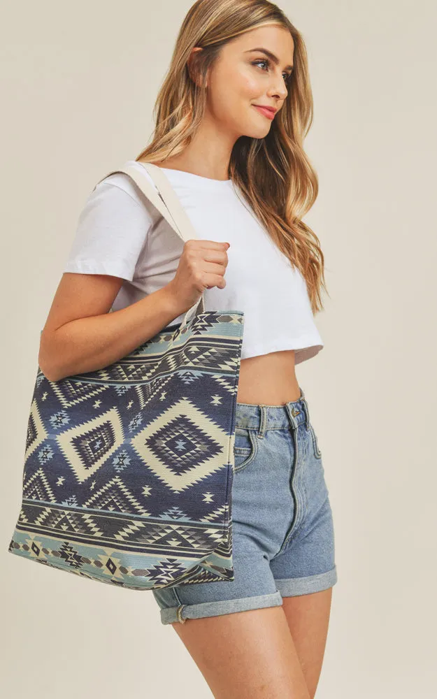 MB0140 Colorful Tribal Pattern Tote Bag