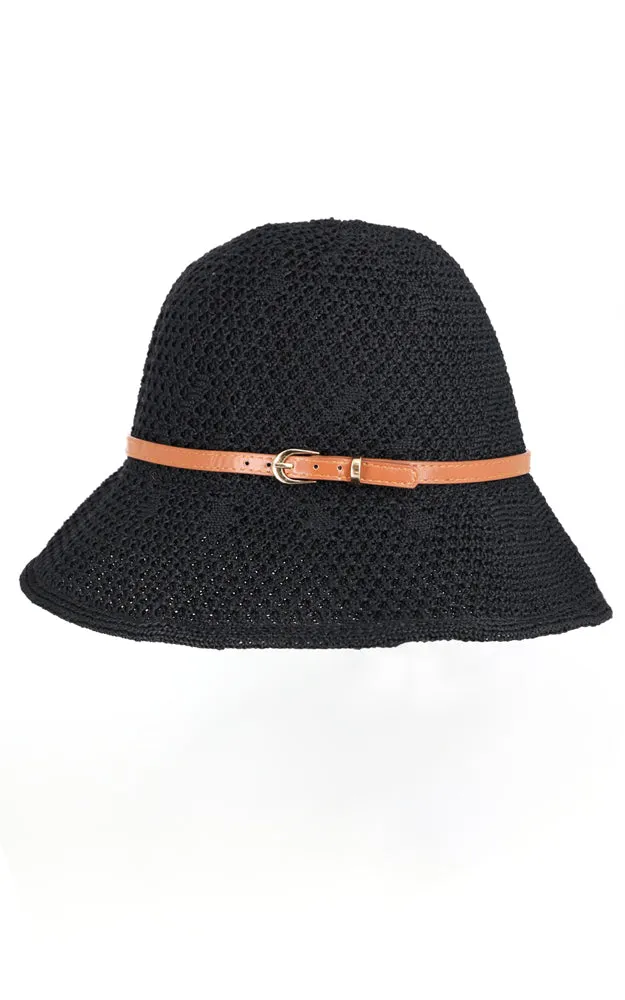 MH0099 Crochet Pattern Bucket Hat w/Band