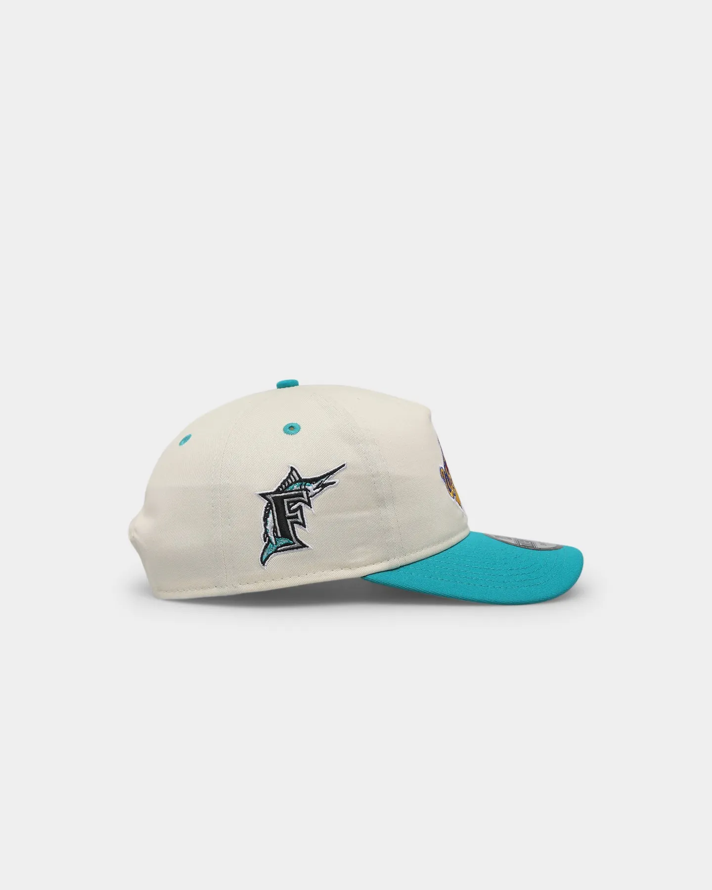 New Era Florida Marlins '1990s World Series Through The Decades' 1997 World Series Golfer Snapback Chrome White