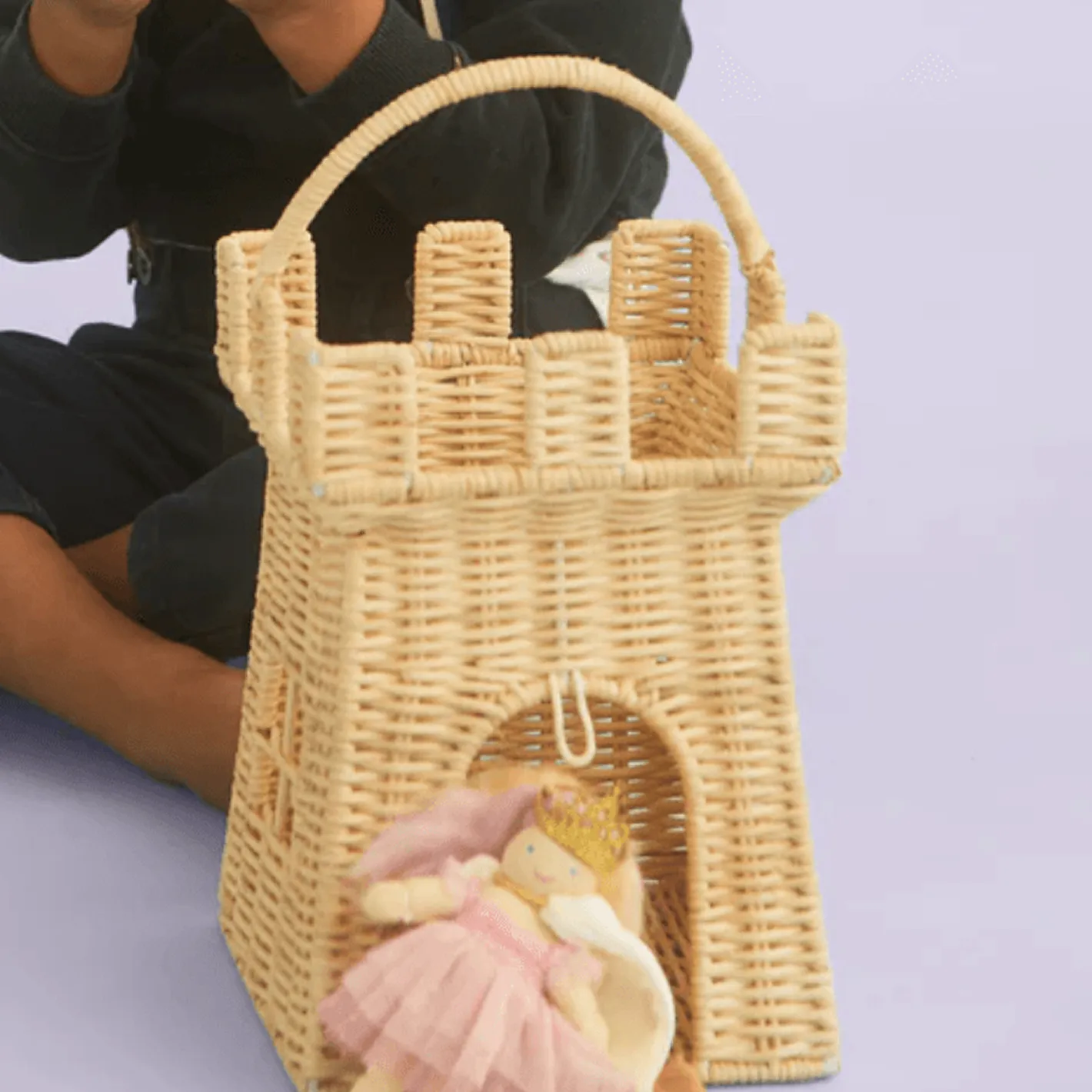 olli ella rattan castle basket