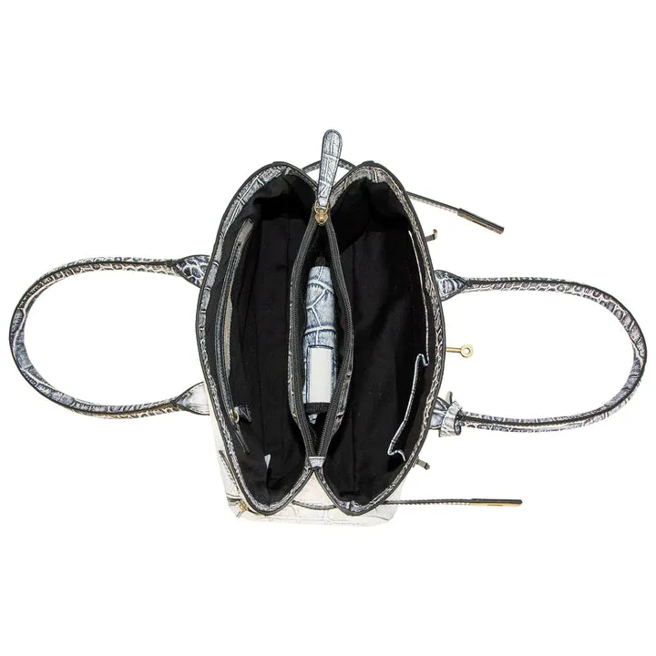 Smith & Wesson Leather Croc Handbag