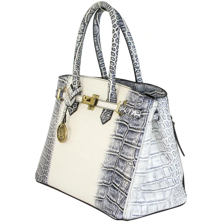 Smith & Wesson Leather Croc Handbag
