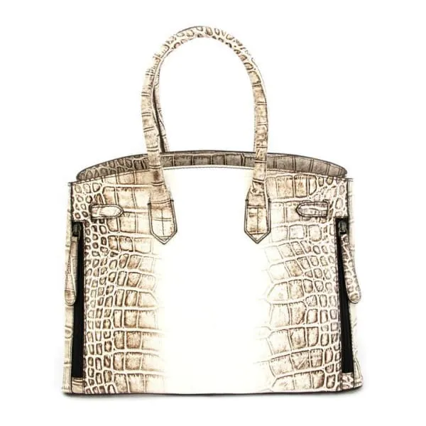 Smith & Wesson Leather Croc Handbag