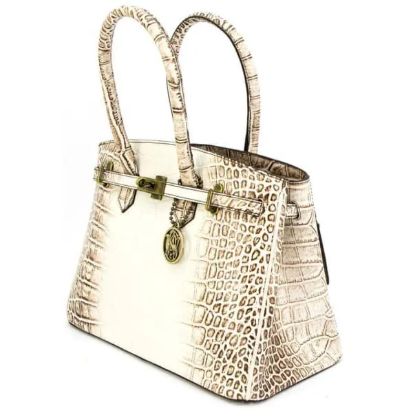 Smith & Wesson Leather Croc Handbag