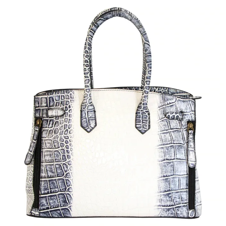 Smith & Wesson Leather Croc Handbag