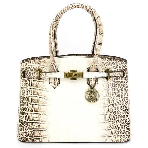 Smith & Wesson Leather Croc Handbag