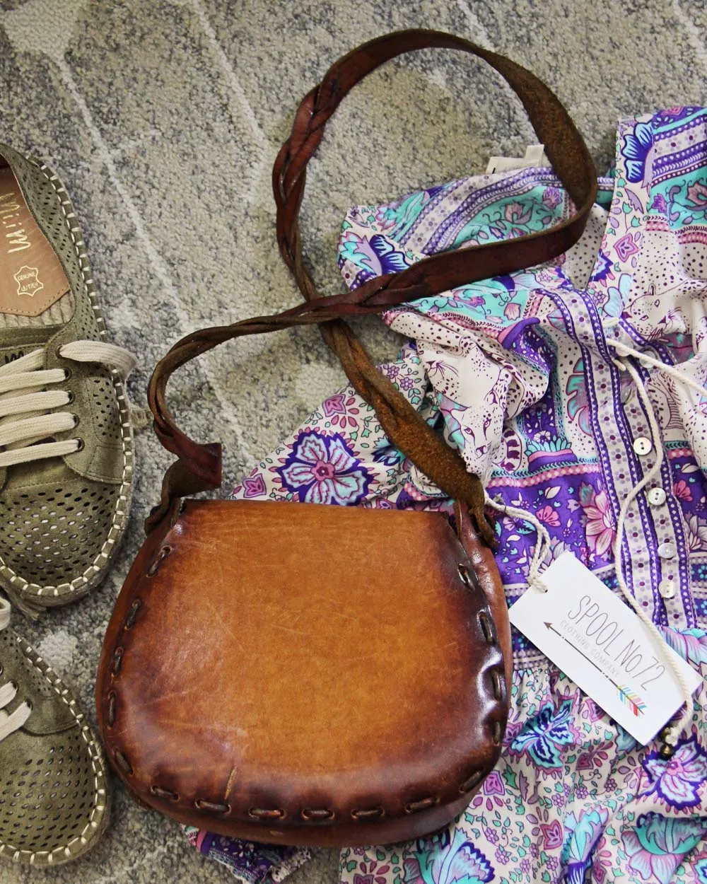 Vintage 70's Floral Bag