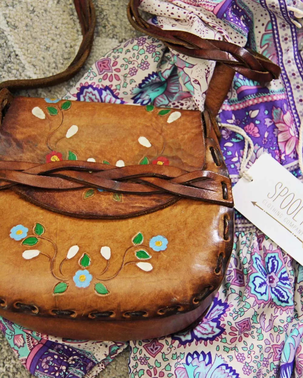 Vintage 70's Floral Bag