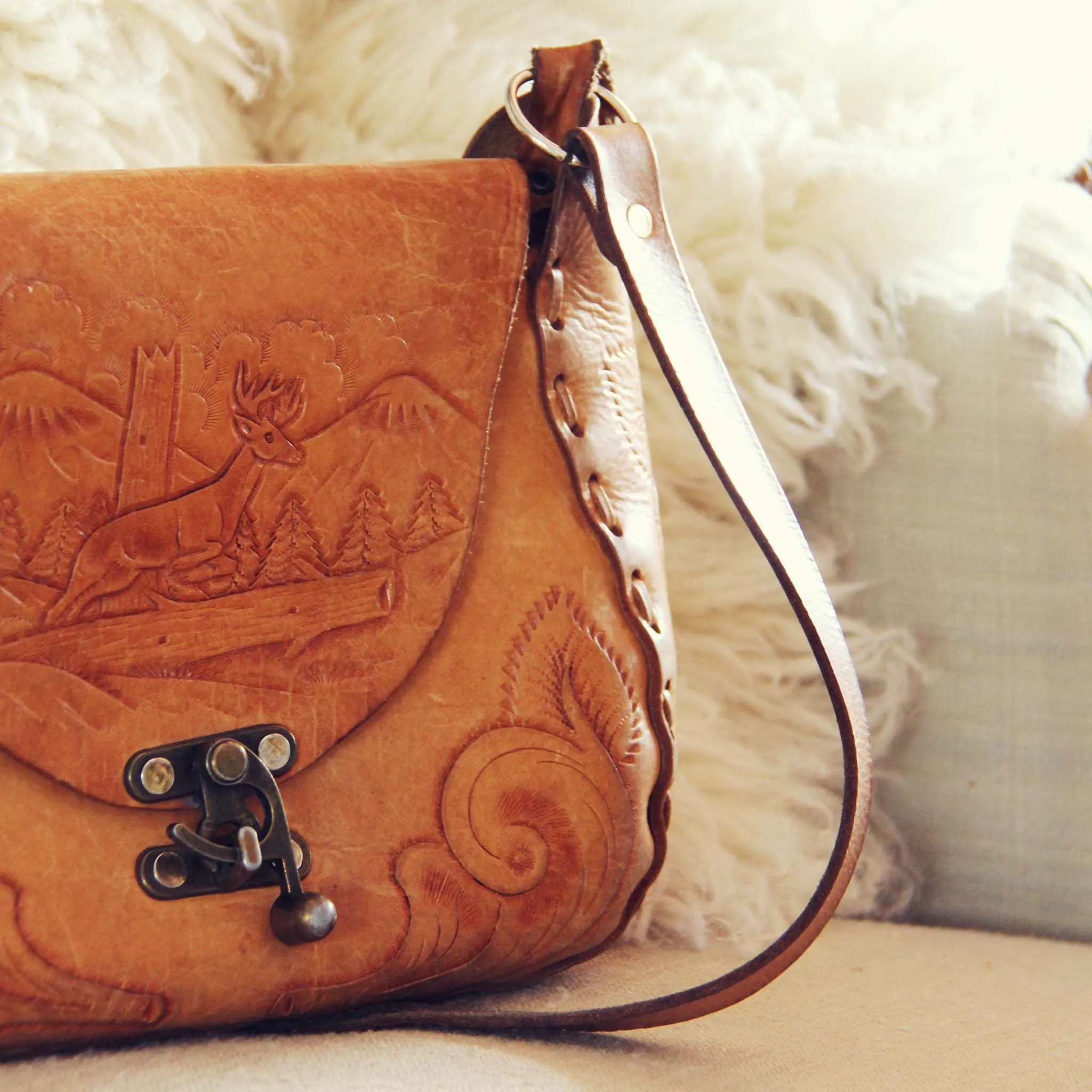 Vintage Fall Forest Tote